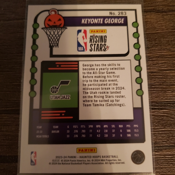 🏀 Haunted Hoops Keyonte George Card 🎃 - Picture 2 of 2